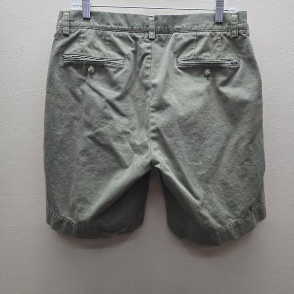 Polo Ralph Lauren Men's Flat Front Classic Fit 9 Chino Shorts Green Size 33 - Picture 2 of 7